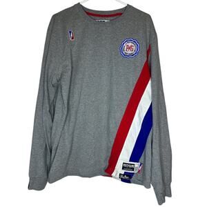 VTG Post Game Pullover Shirt‎ Sz 2XL Gray Long Sleeve Sports Soft Stretchy